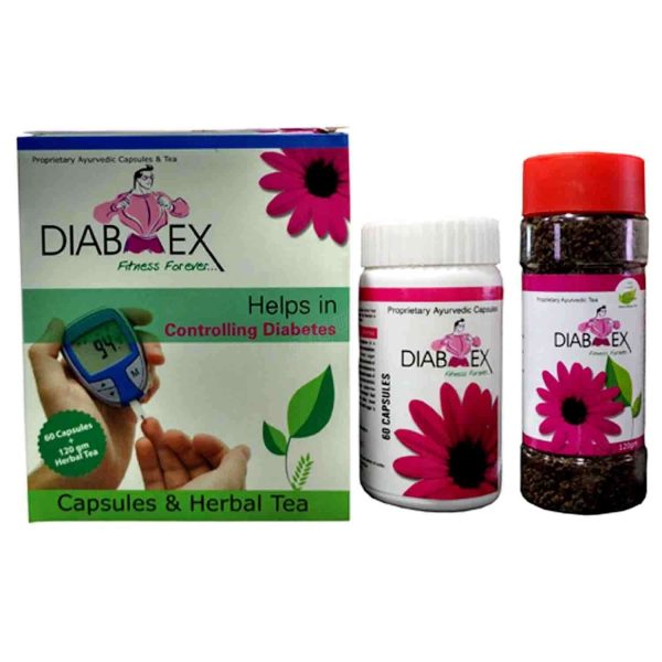 Anti Diabetic Herbal Medicine - DIAB EX TEA + CAPSULES